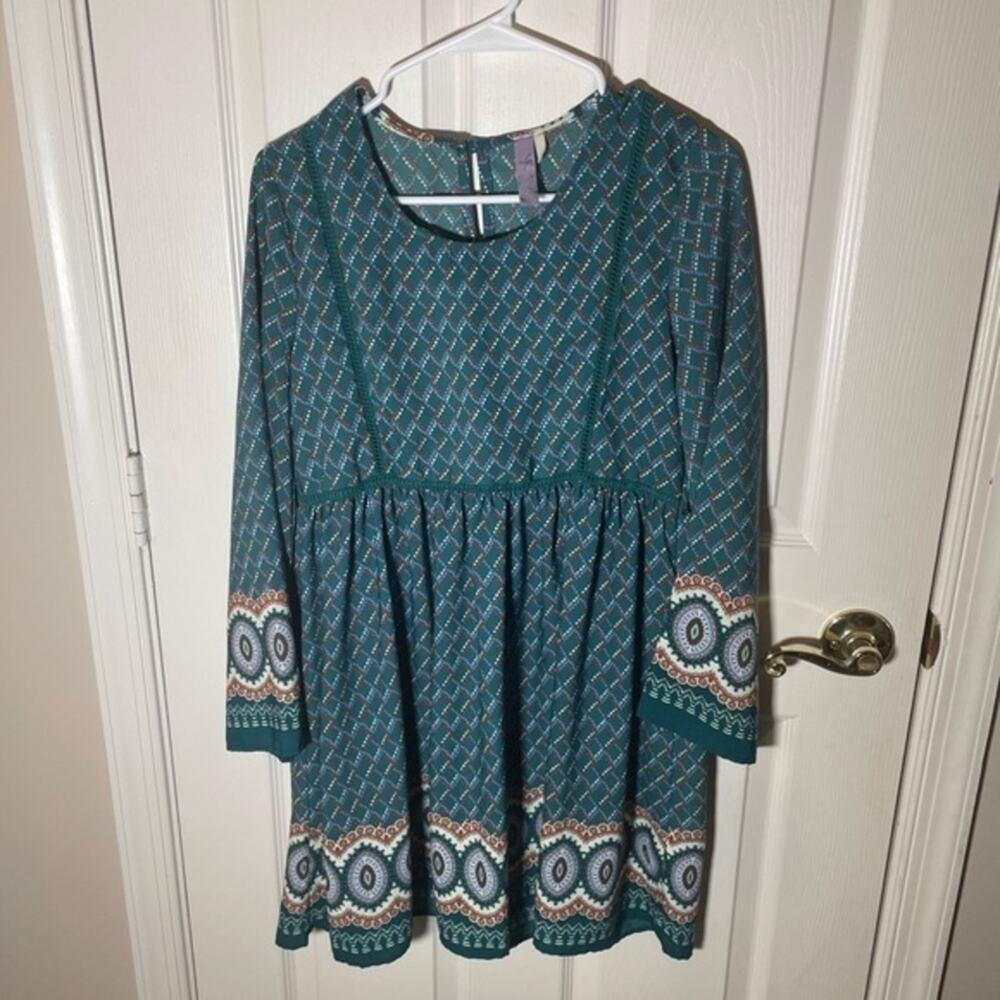 Boho lined dress/tunic Small